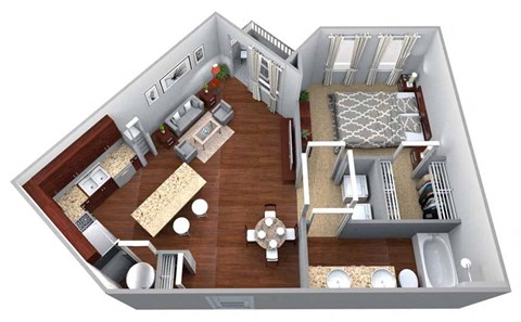 A2 Floor Plan Layout at Woodstock West by Walton, Georgia
